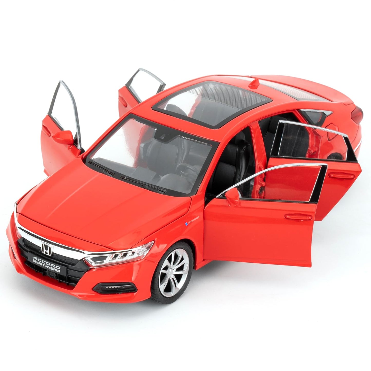 WAKAKAC 1:24 Accord Toy Car – Pull-Back Diecast with Lights & Sounds