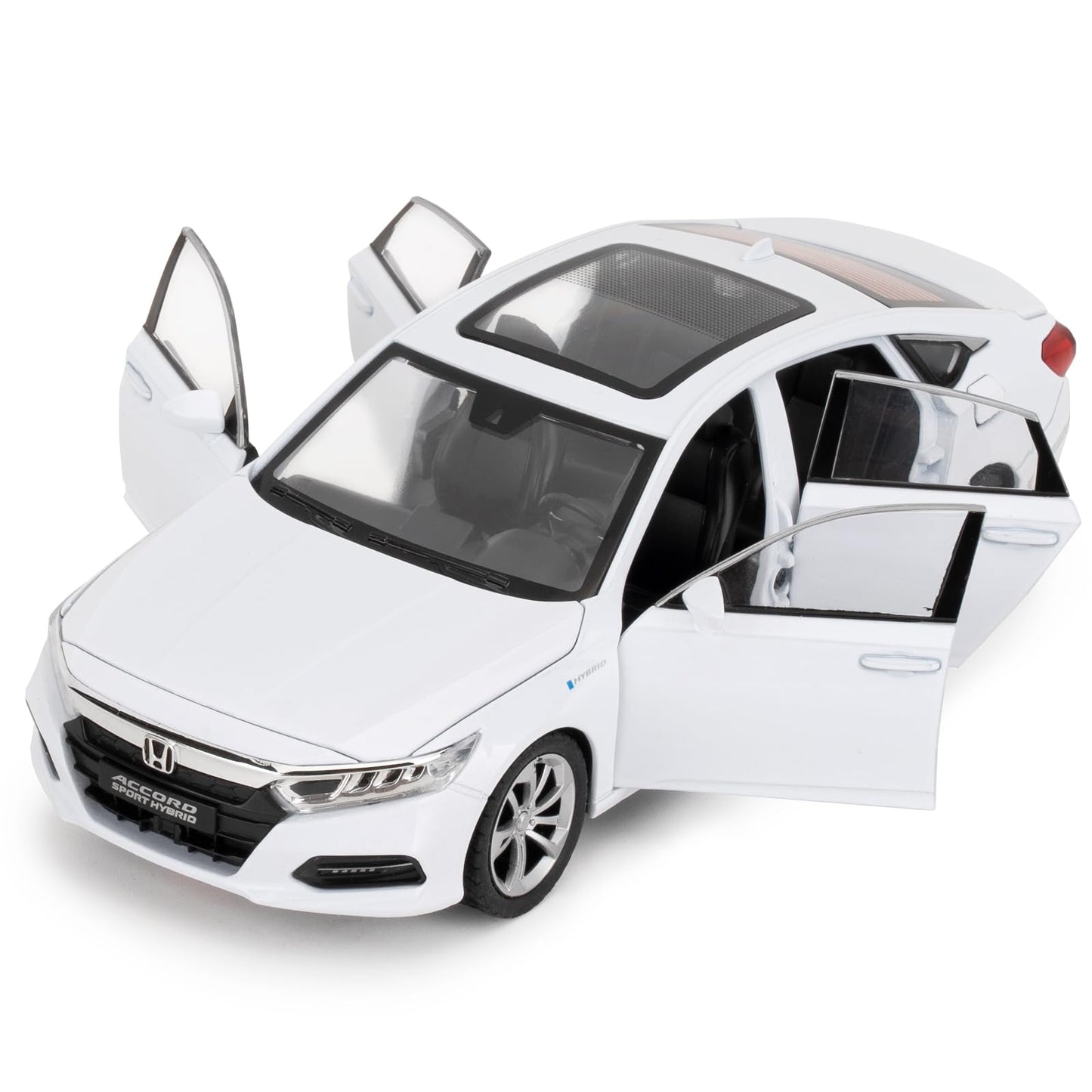 WAKAKAC Toy Cars for 1:24 Accord – Pull-Back Die-Cast with Lights & Sounds