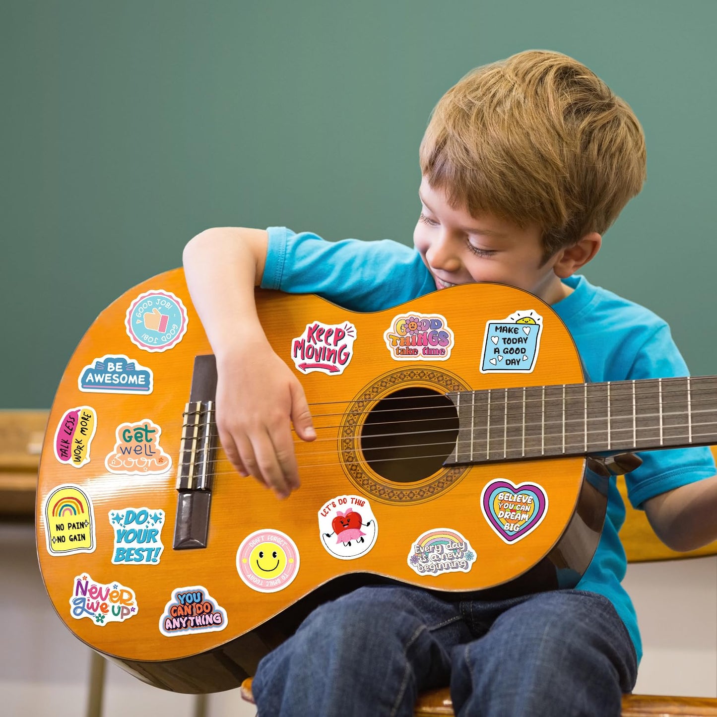 WAKEMOODEI 100PCS Motivational Stickers for Kids & Teens – Positive Affirmation Vinyl Decals