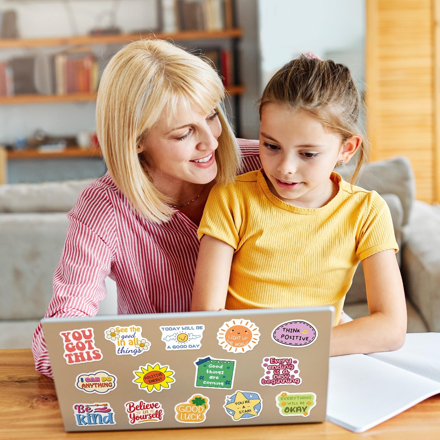 WAKEMOODEI 100PCS Motivational Stickers for Kids & Teens – Positive Affirmation Vinyl Decals