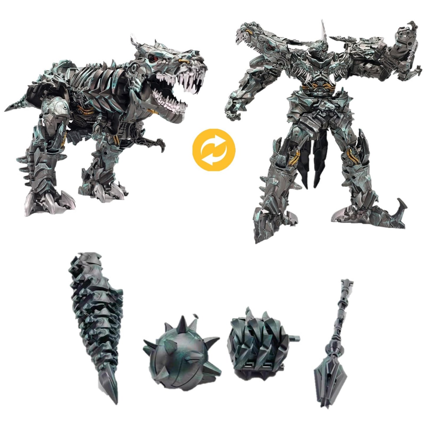 Wakidong 2-in-1 Deformation Toy: Robot & Dinosaur Leader (9.06-Inch)
