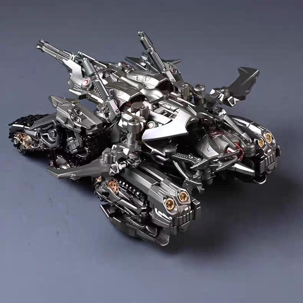 wakidong 2-in-1 Car Robot Toy — 7.1-Inch Deformation Action Figure Tank with Accessories