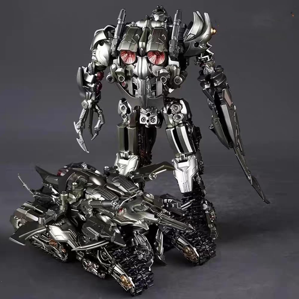 wakidong 2-in-1 Car Robot Toy — 7.1-Inch Deformation Action Figure Tank with Accessories