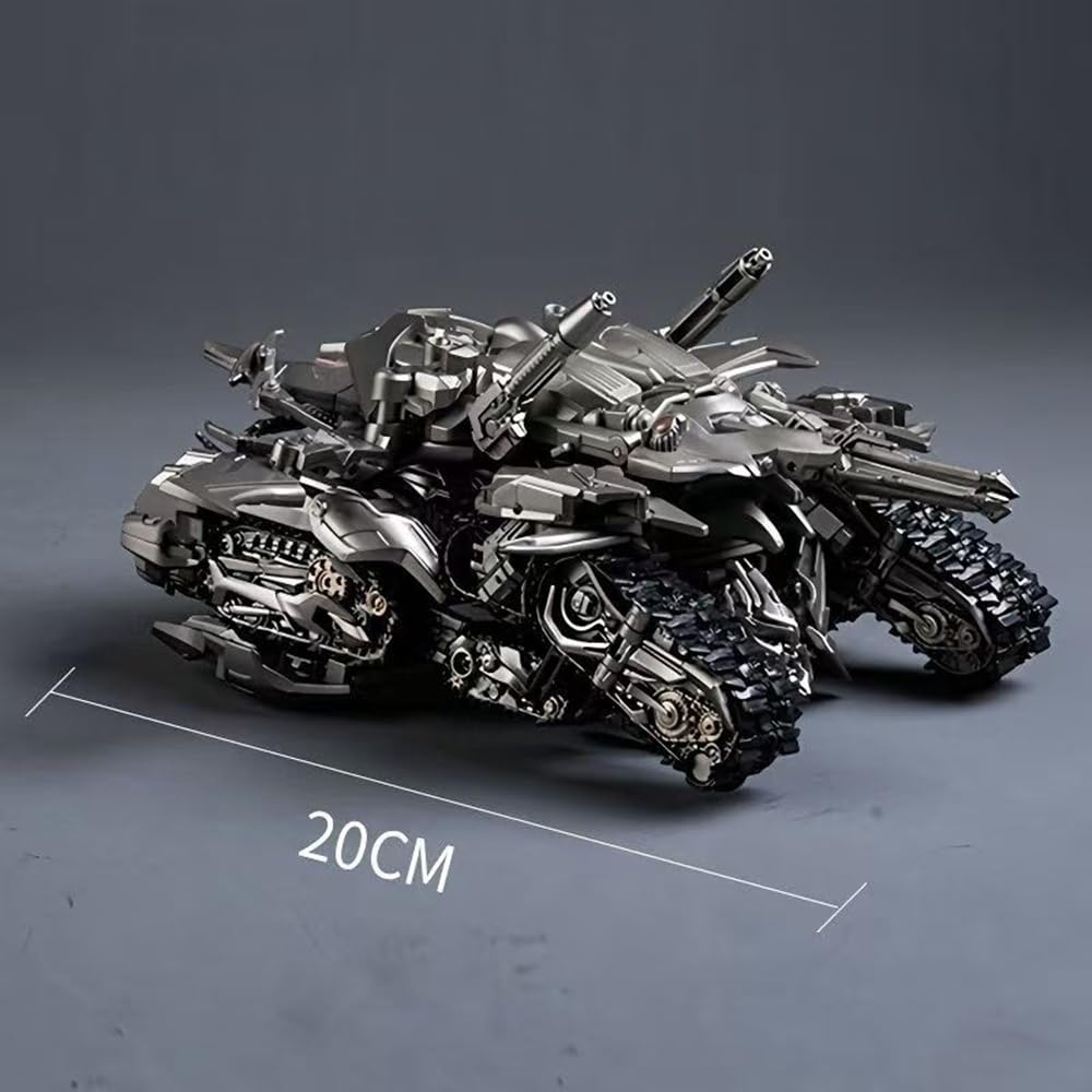 wakidong 2-in-1 Car Robot Toy — 7.1-Inch Deformation Action Figure Tank with Accessories