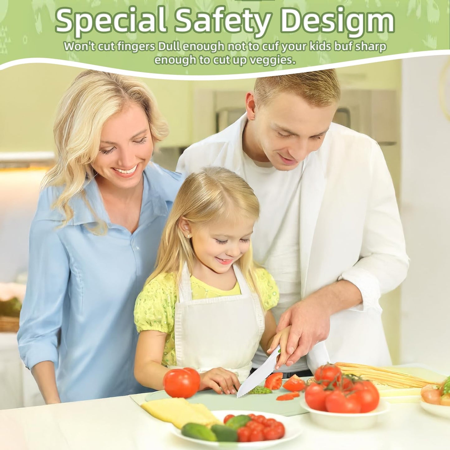 WALAWALA 4PCS Kids Knife Set – Safe BPA-Free Kitchen Knives for Real Cooking