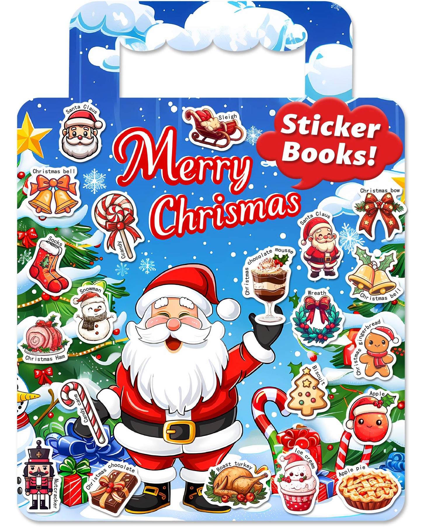 Walenced Reusable Sticker Book for Toddlers – Screen-Free Kids Craft & Travel Toy (Ages 3+)