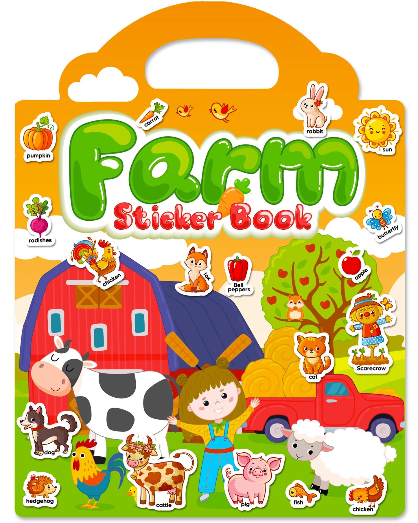 Walenced Reusable Sticker Book for Toddlers | Kids Sticker Activity (Ages 3+)