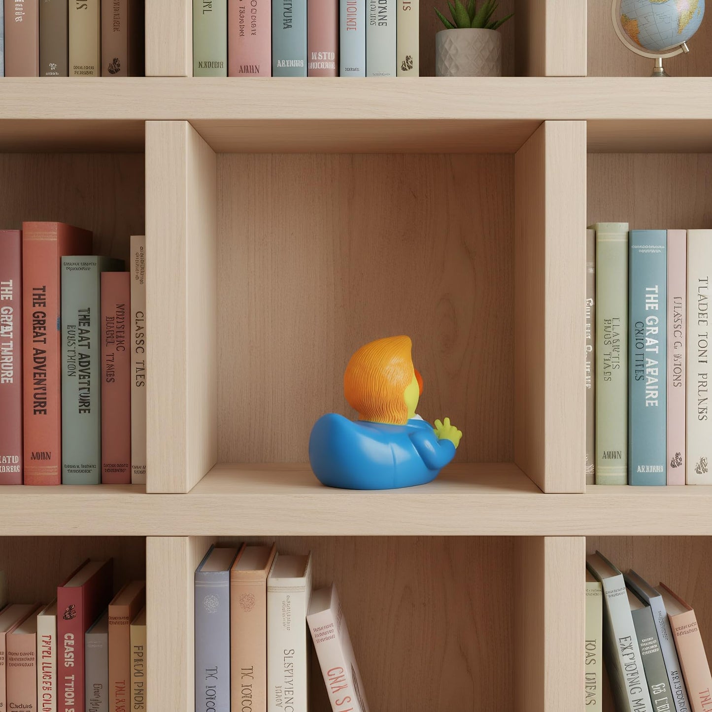 Waliah Rubber Ducks Trump Duck — Durable Squeaky Bath Toy for Kids