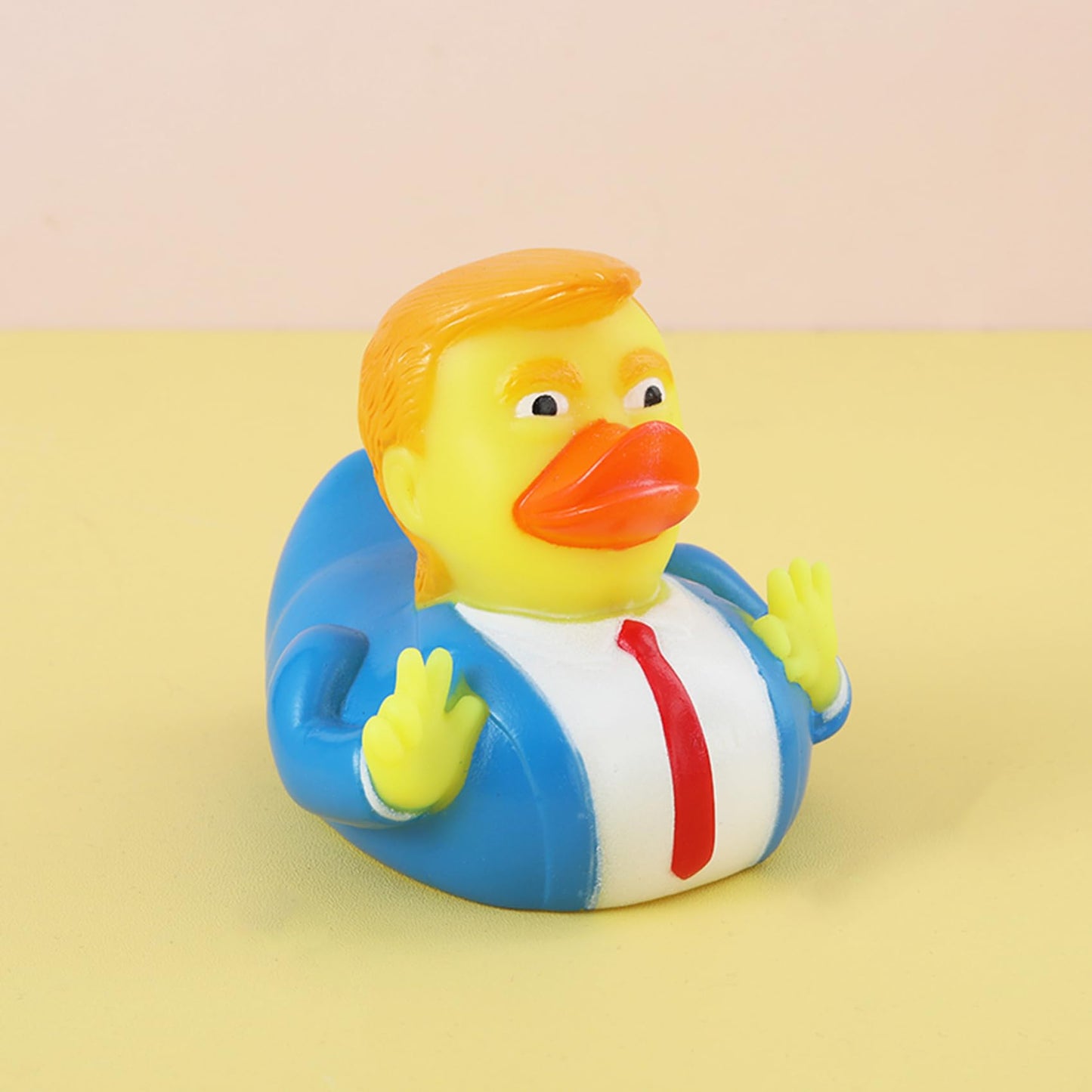 Waliah Rubber Ducks Trump Duck — Durable Squeaky Bath Toy for Kids
