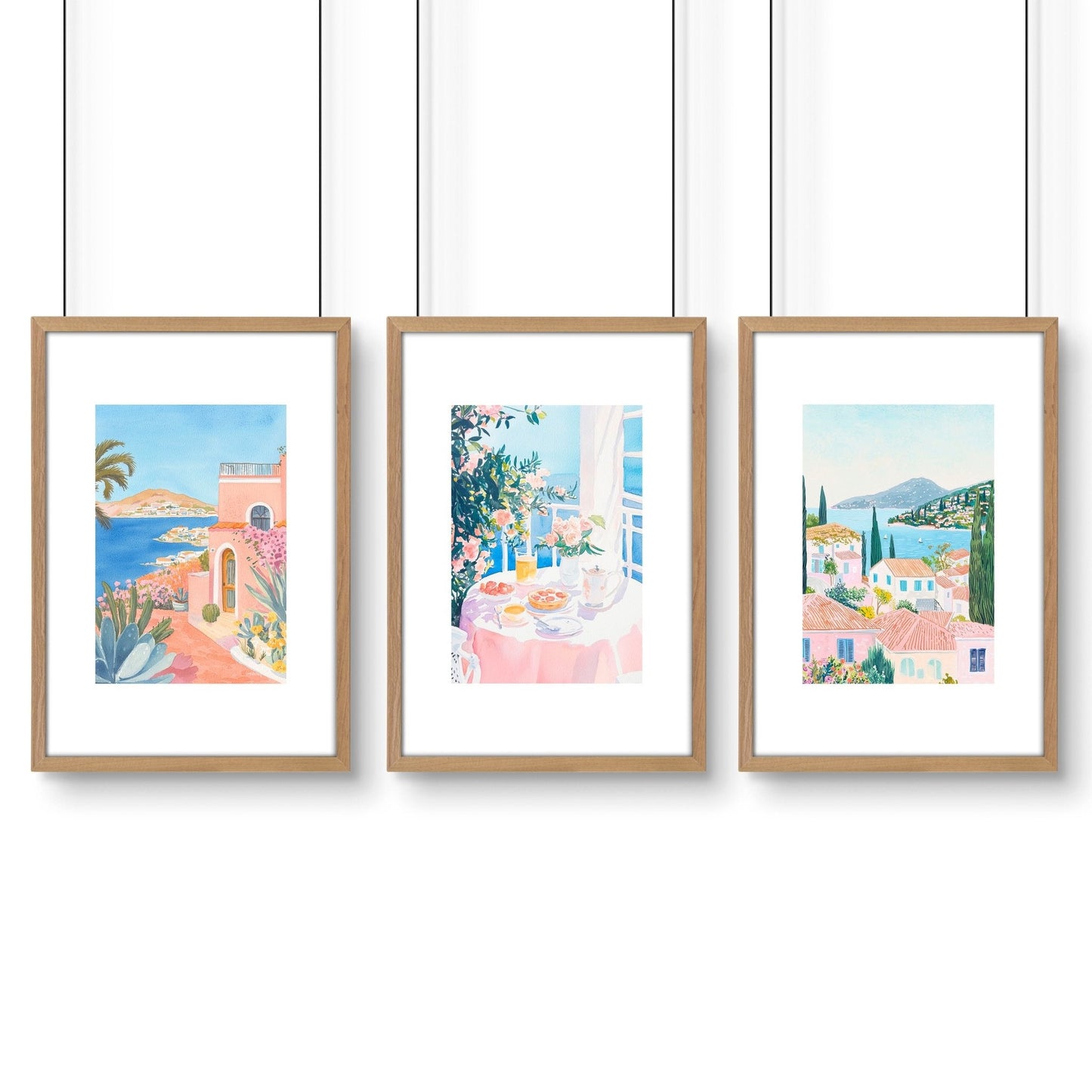 Wall Art Extra Large | Set of 3 Beach Decor Wall art Prints