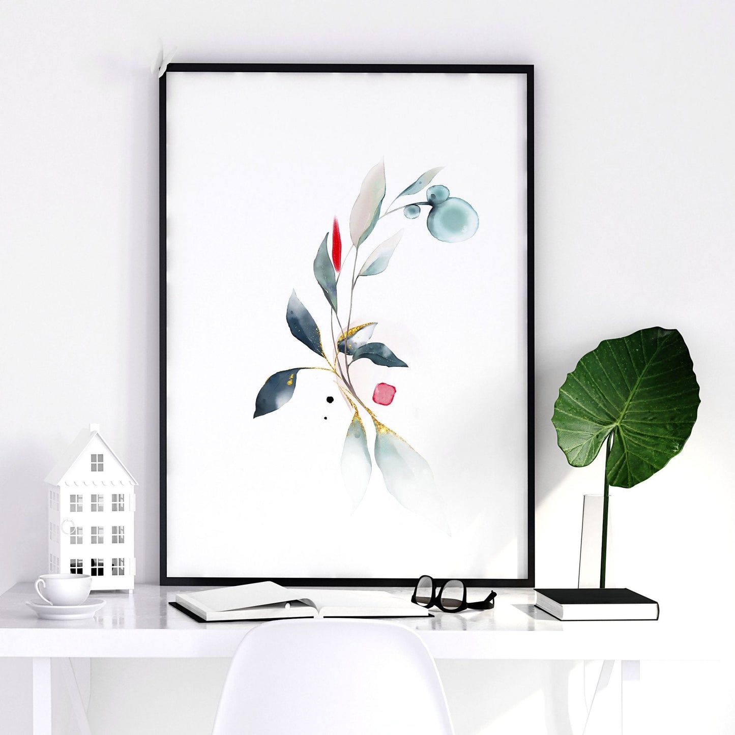 Relaxing bedroom wall art | set of 3 framed art prints
