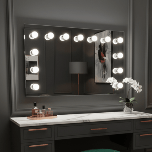 PRE ORDER FOR THE END OF AUGUST - Nicole Hollywood Mirror Wall Mounted 100x60cm