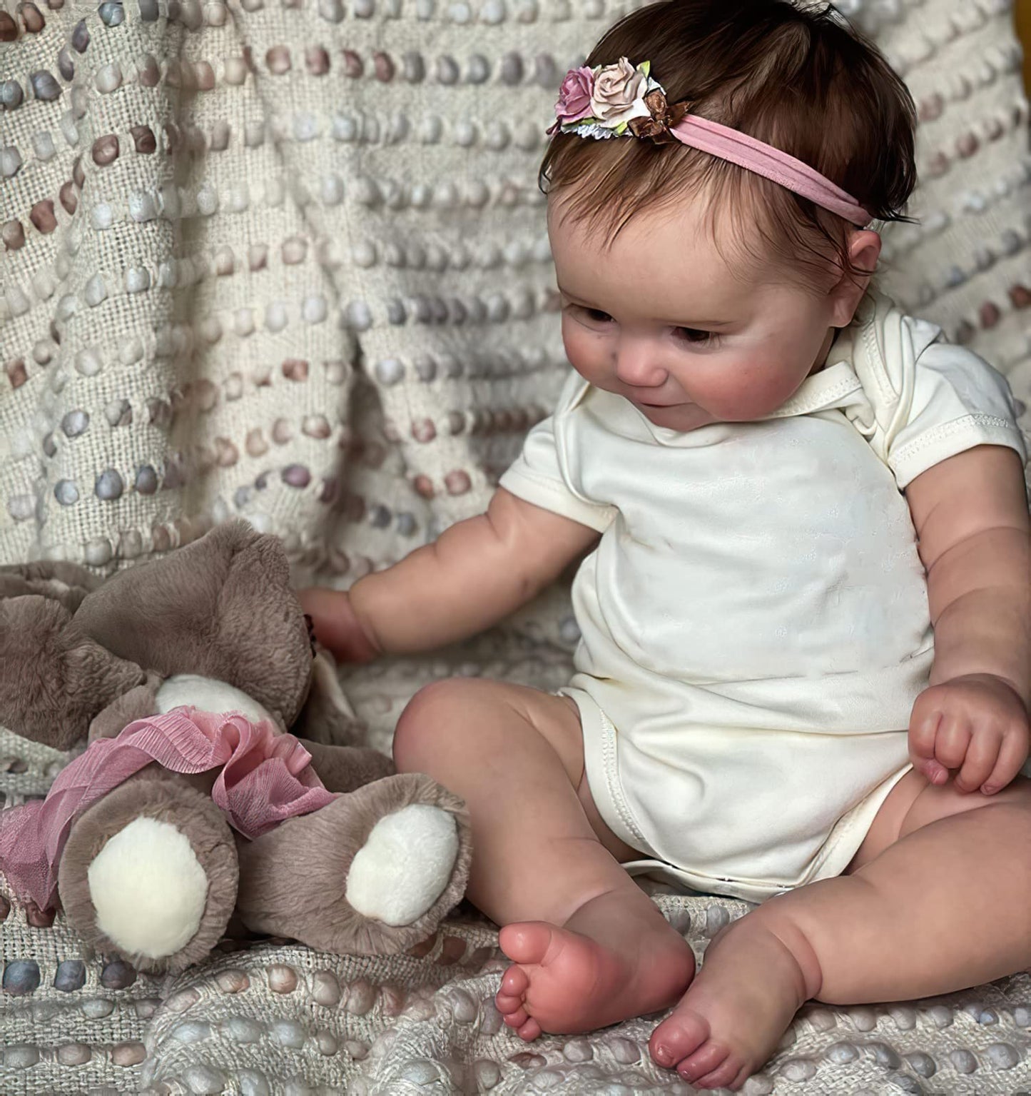 Wamdoll 50cm Lifelike Reborn Baby Doll – Rooted Hair, Full-Body Silicone Vinyl, Gift Set