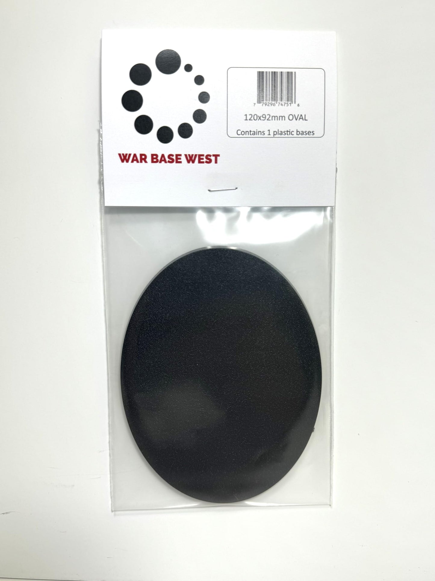 War Base West 120mm x 92mm Large Oval Base for Warhammer 40k & AoS – Riptide
