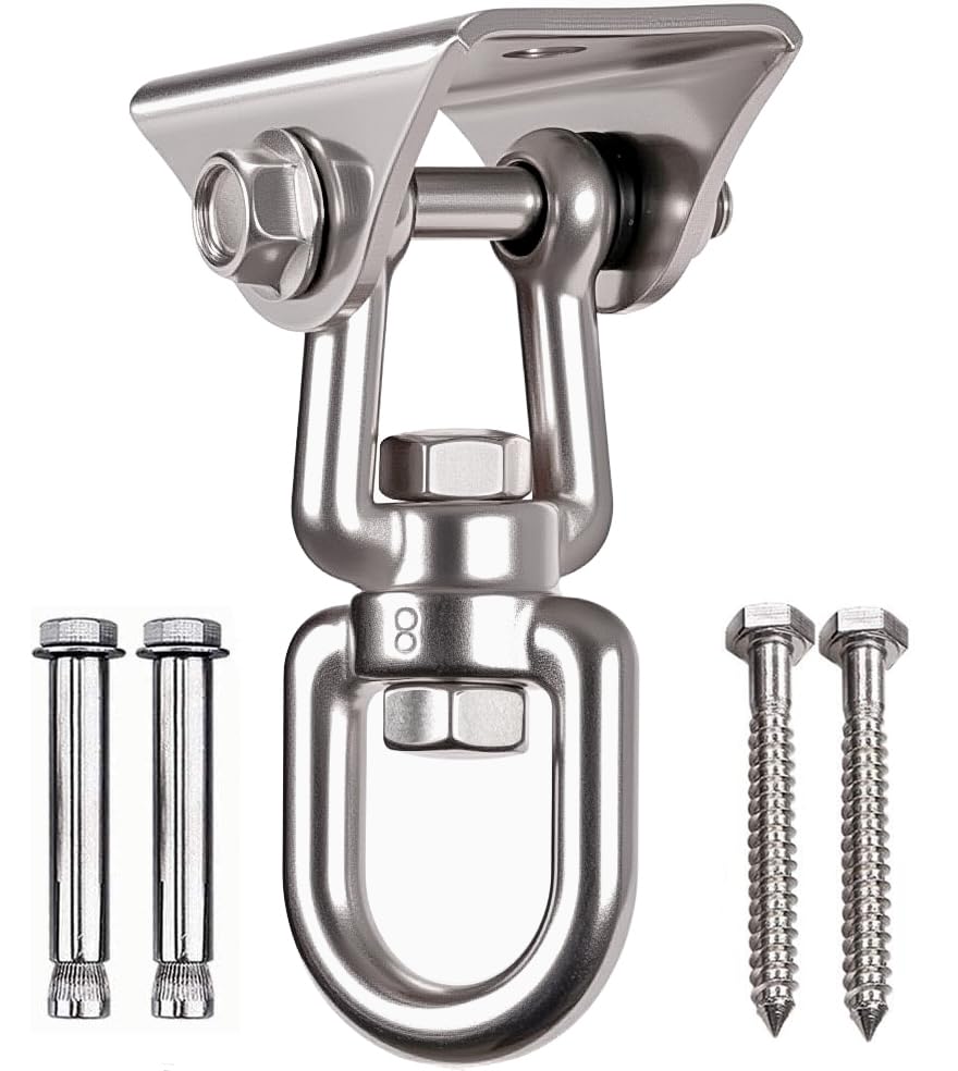 WAREMAID Heavy Duty 360° Swivel Hanger – Stainless Steel Ceiling Mount, 1000 lb Capacity