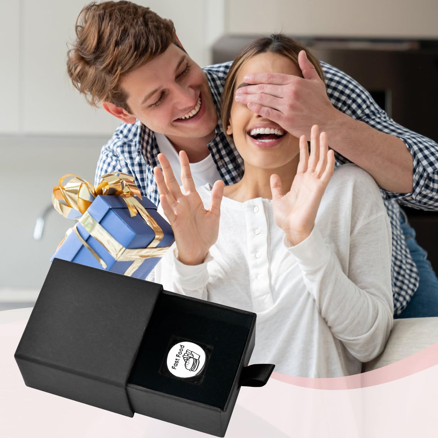 Wareon Valentines Day Gifts for Him & Her – Steel Food Decision Dice