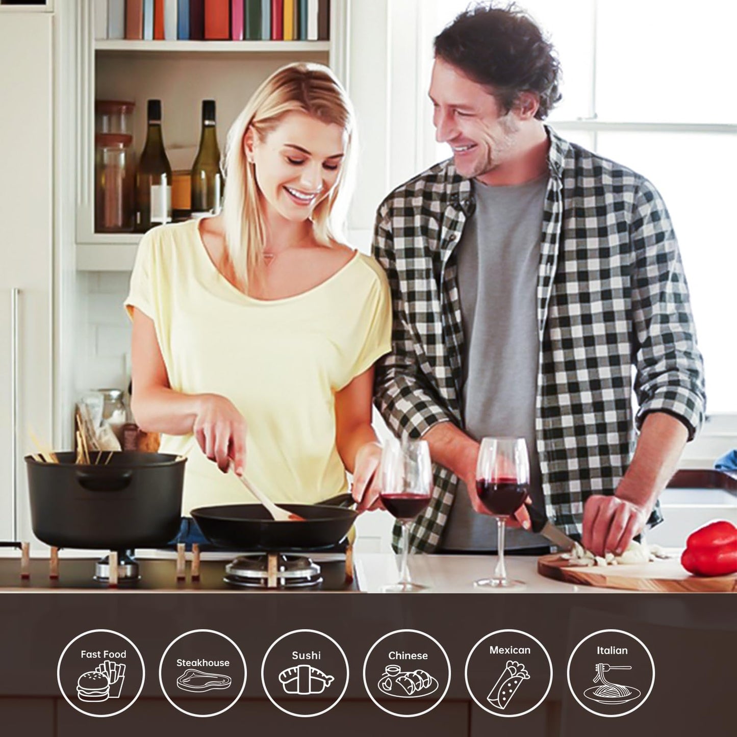 Wareon Valentines Day Gifts for Him & Her – Steel Food Decision Dice