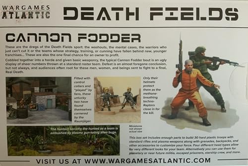 Death Fields: Cannon Fodder – 30-Figure Plastic Troop Box | Wargames Atlantic