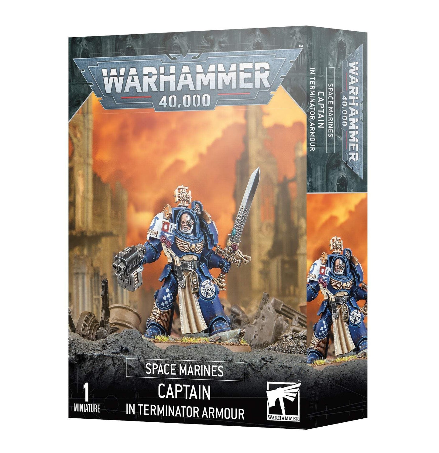 Warhammer Space Marines Captain in Terminator Armour | Citadel 40k Warhammer Model