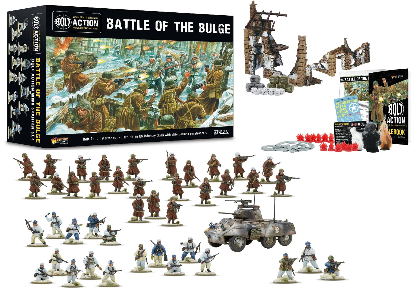 Warlord Bolt Action Battle of the Bulge Starter Set – WWII Tabletop Wargaming Kit