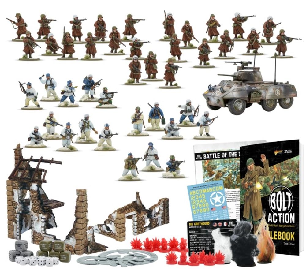Warlord Bolt Action Battle of the Bulge Starter Set – WWII Tabletop Wargaming Kit