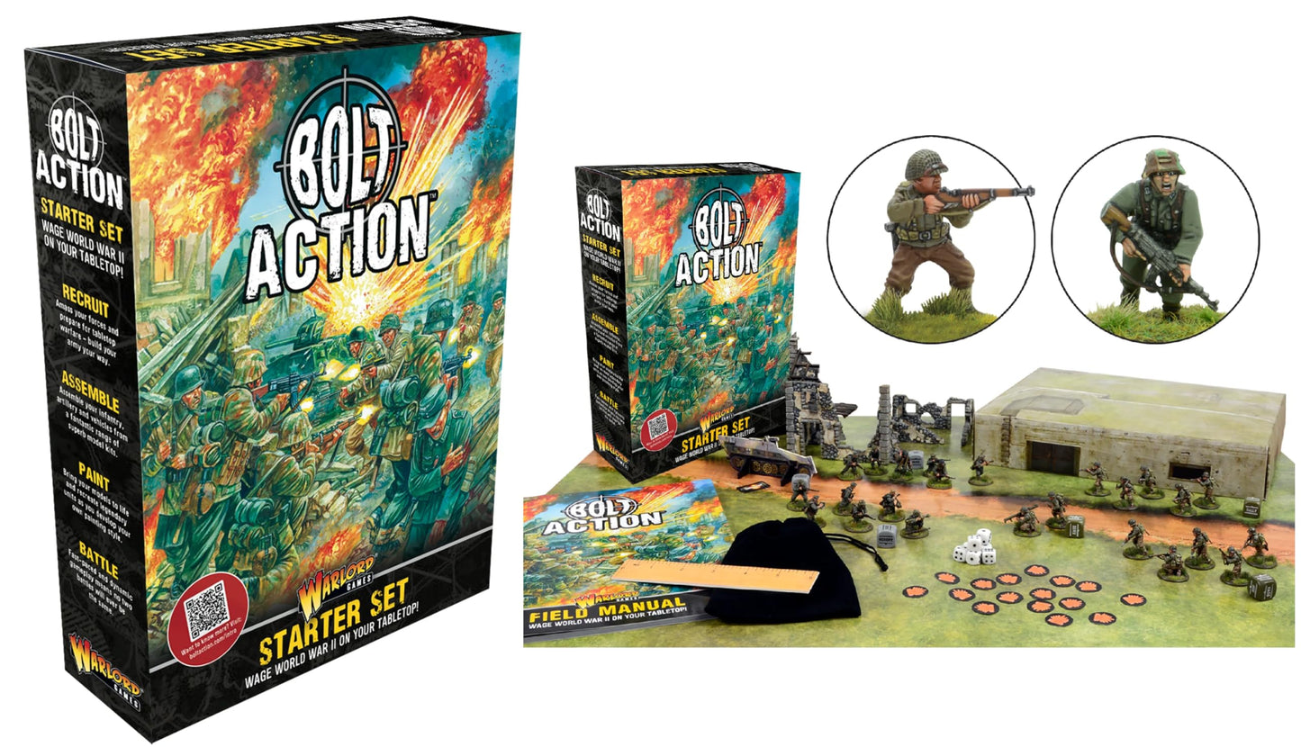 Bolt Action Starter Set | 28mm WWII Tabletop Battle Game | Warlord Games