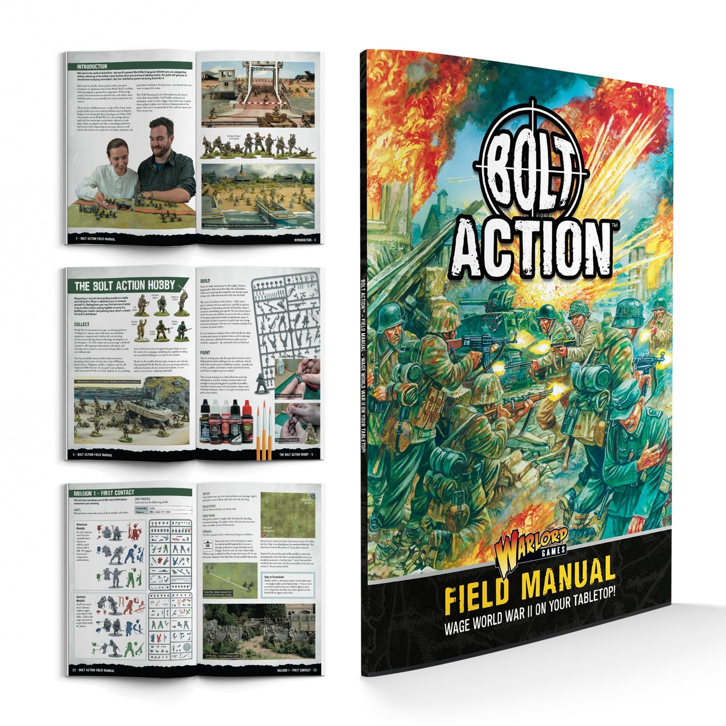 Bolt Action Starter Set | 28mm WWII Tabletop Battle Game | Warlord Games