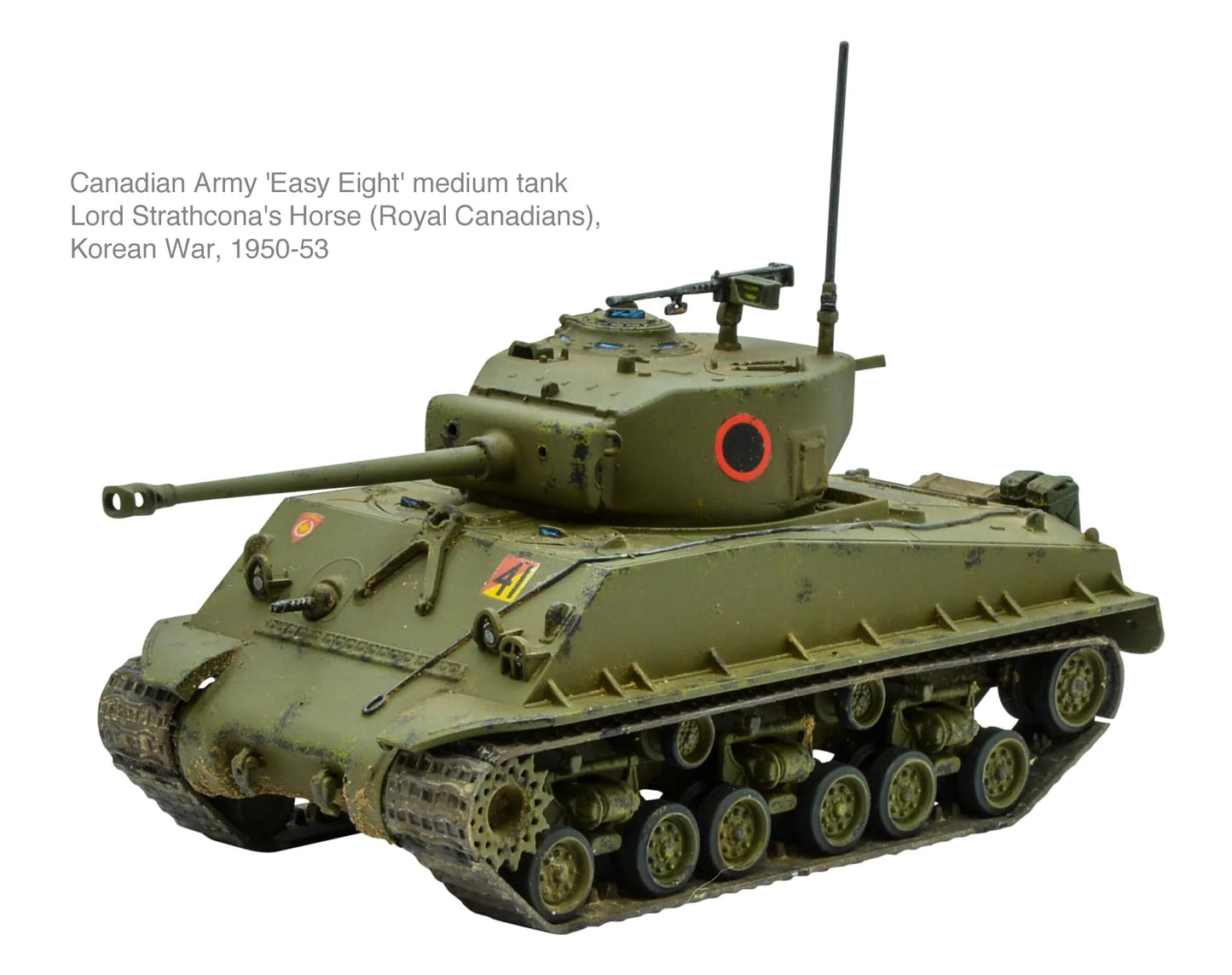 Warlord Games M4A3E8 Sherman Easy Eight – 1:56 Plastic Tank for Bolt Action