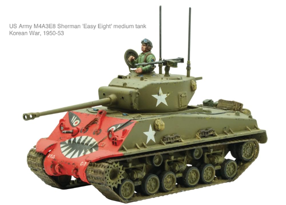 Warlord Games M4A3E8 Sherman Easy Eight – 1:56 Plastic Tank for Bolt Action