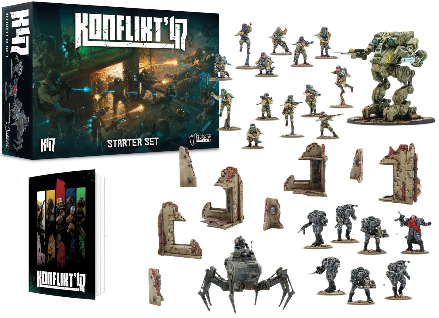 Warlord Games Konflikt '47 Starter Set – 28mm Tabletop Miniatures for 2+ Players