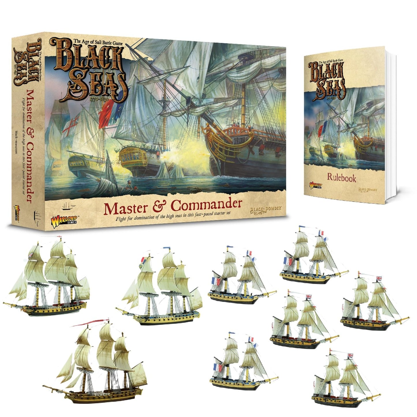 Warlord Games Master & Commander Starter Set – Black Seas Age of Sail Naval Miniatures