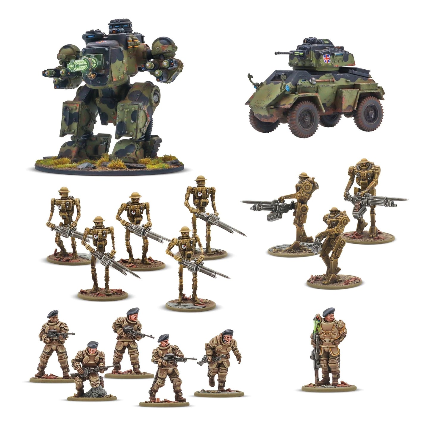 Warlord Games British Commonwealth Starter Army for Konflikt 47 | Highly Detailed 28mm Miniatures