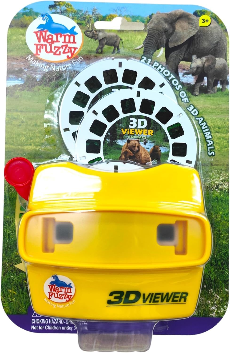 Warm Fuzzy Toys 3D Viewfinder: Zoo Animals Edition — 21 HD 3D Images
