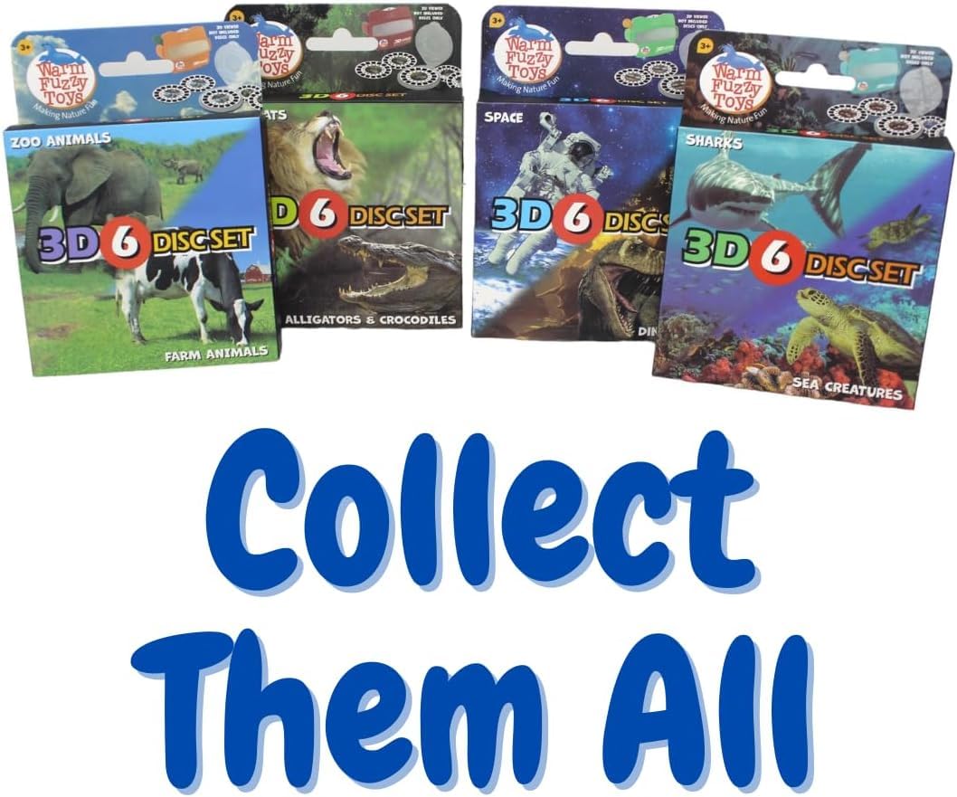 Warm Fuzzy Viewfinder Reels – 6 Slides, 42 HD 3D Birds of Prey & Exotic Birds