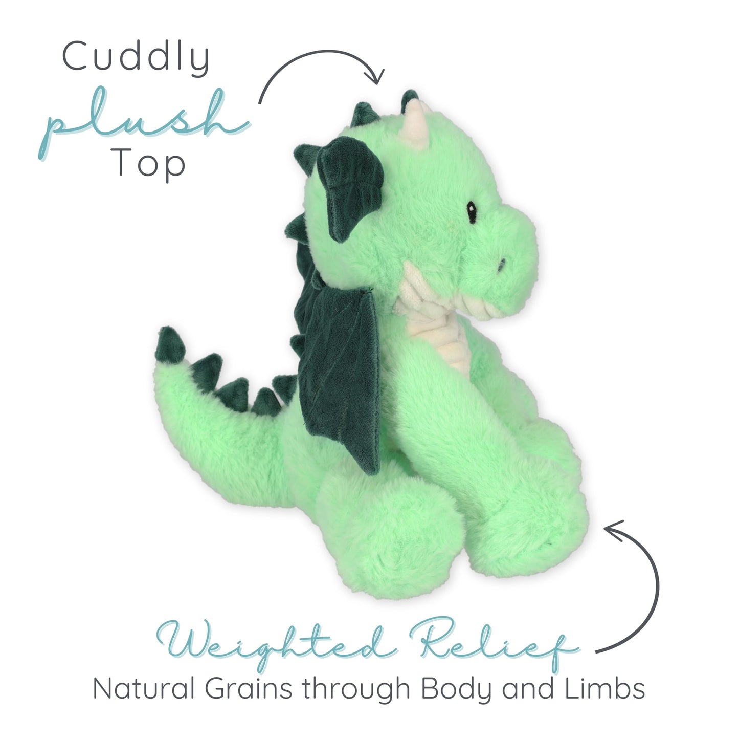 Daniel Dragon Microwavable & Weighted Plush – Warm Pals by 1i4 Group