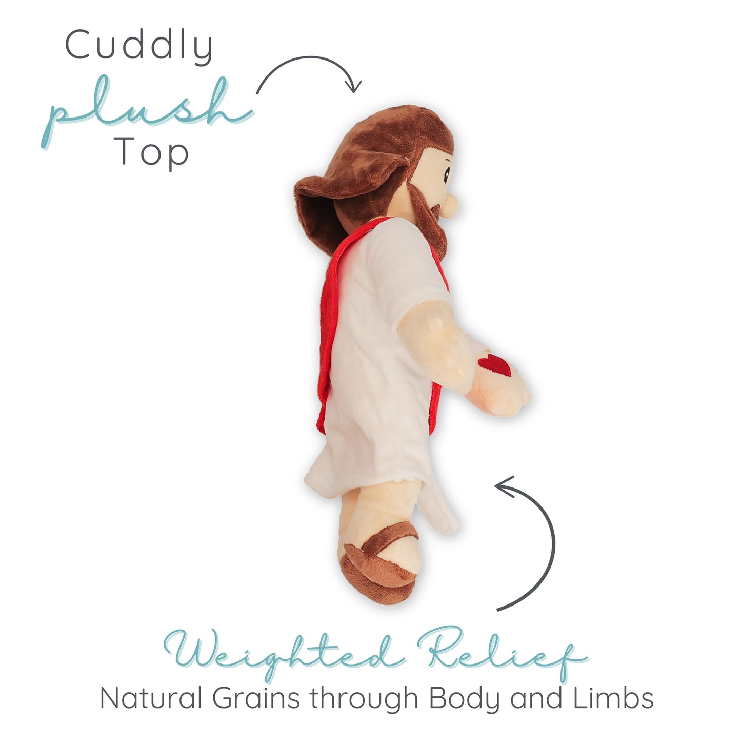 Warm Pals Jesus Plush - Microwaveable Weighted Plush by 1i4 Group