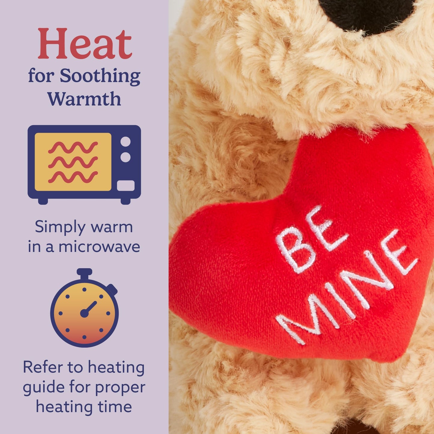 Warmies Dog Golden Be Mine Microwavable Weighted Plush – Cozy Warmth & Comfort