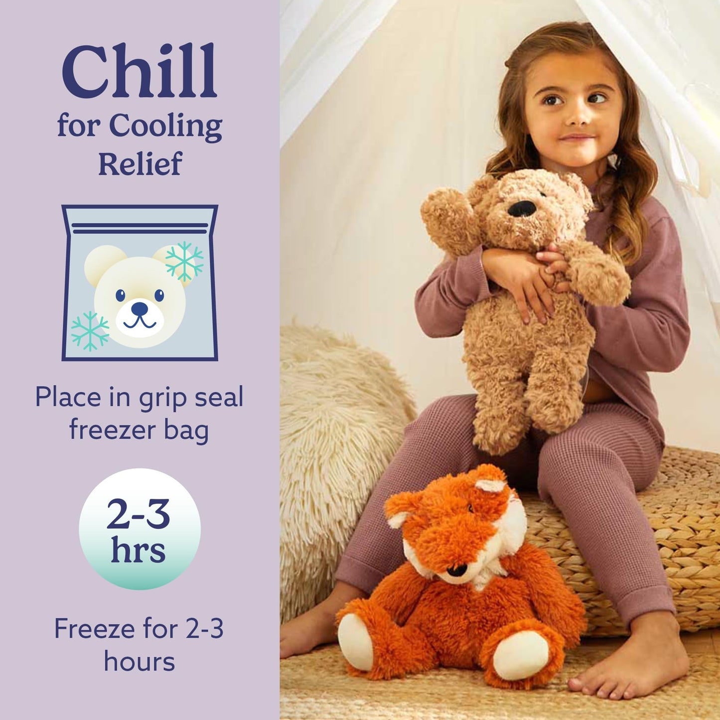 Warmies Fox: Microwavable & Weighted Heated Plush Toy for Warmth & Comfort