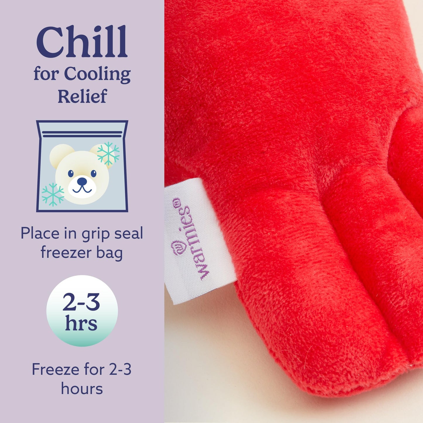 Warmies Lobster Heatable and Coolable Weighted Plush – 13-Inch Lavender-Scented Comfort