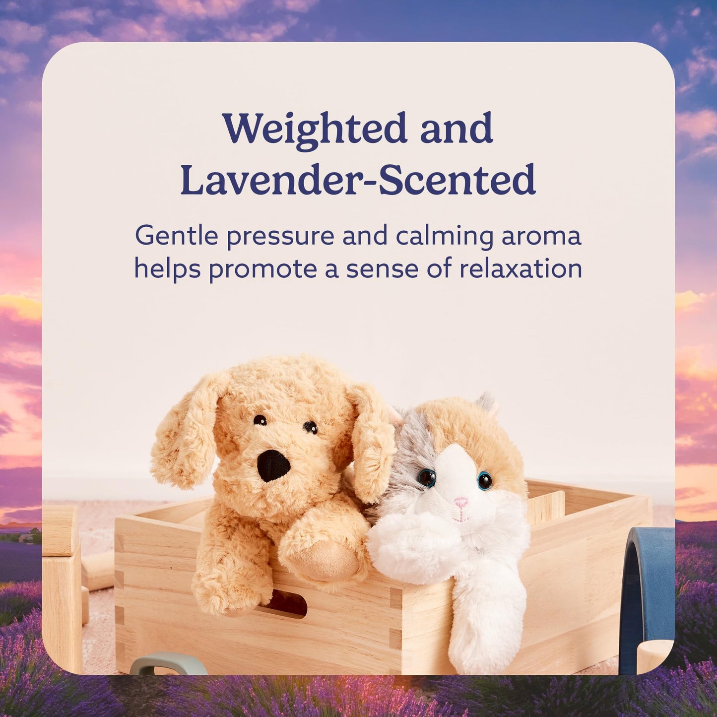 Warmies Golden Dog – Microwavable & Weighted Plush for Warmth and Comfort