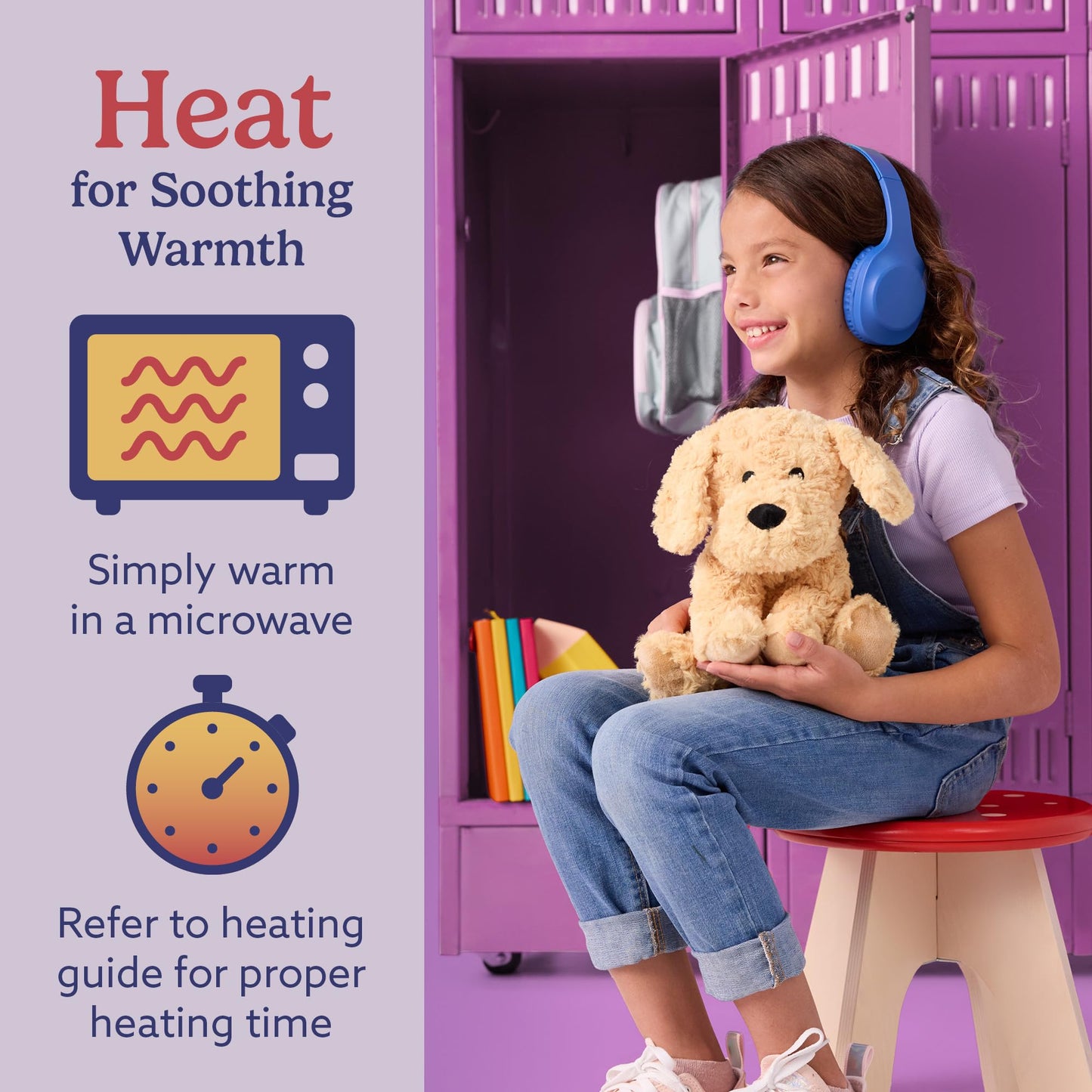 Warmies Golden Dog – Microwavable & Weighted Plush for Warmth and Comfort