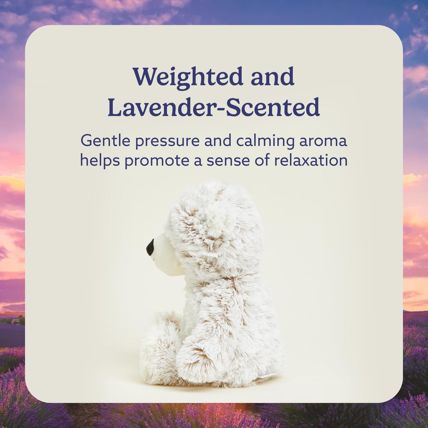 Warmies Gray Bear Plush – Microwavable & Weighted Stuffed Animal for Warmth