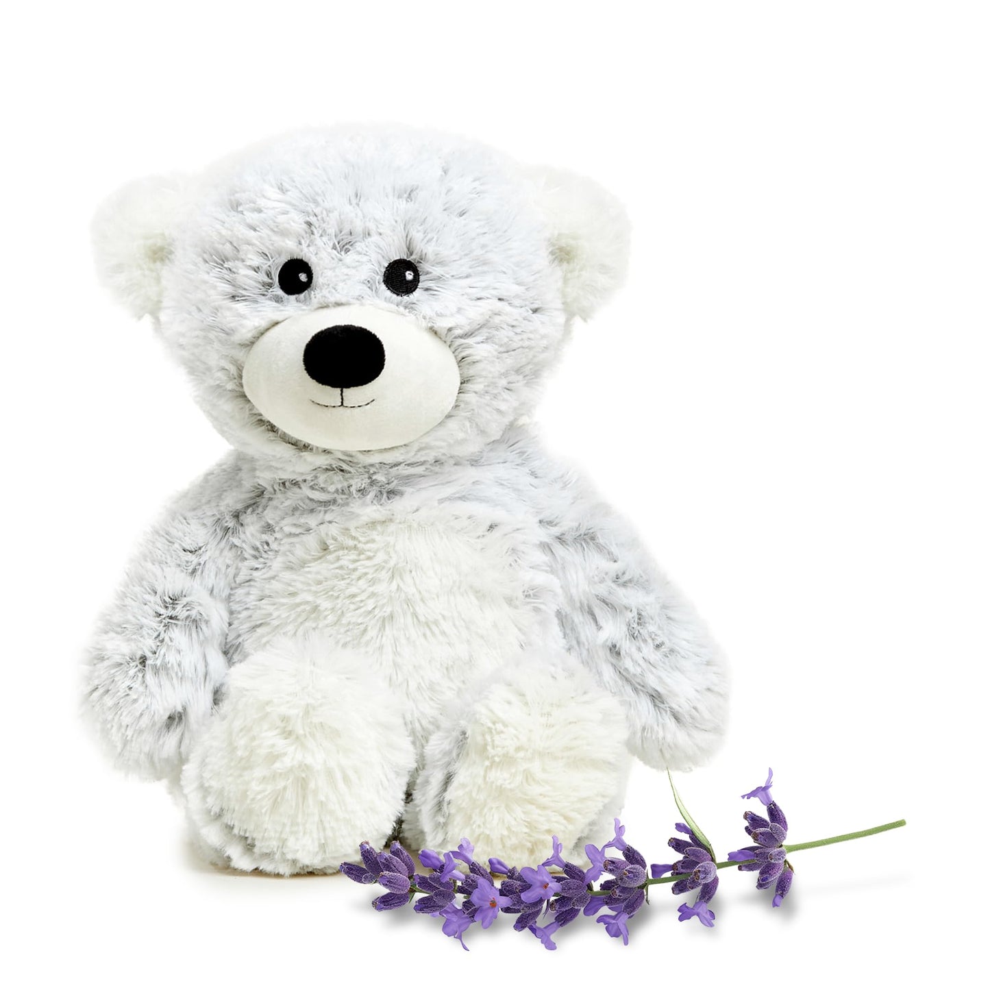 Warmies Gray Bear Plush – Microwavable & Weighted Stuffed Animal for Warmth