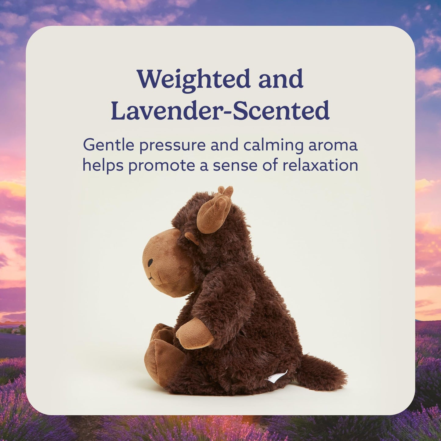 Warmies Moose: MicrowaveableWeighted Plush — Heated Moose Stuffed Animal for Comfort & Relaxation