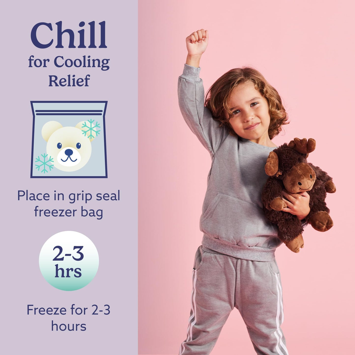 Warmies Moose: MicrowaveableWeighted Plush — Heated Moose Stuffed Animal for Comfort & Relaxation
