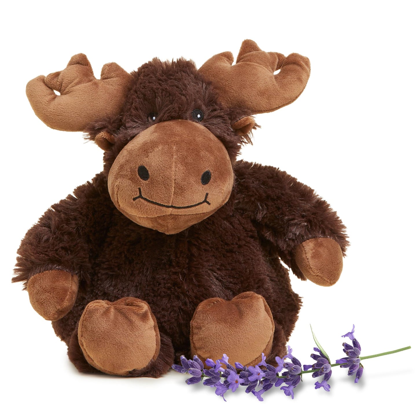 Warmies Moose: MicrowaveableWeighted Plush — Heated Moose Stuffed Animal for Comfort & Relaxation