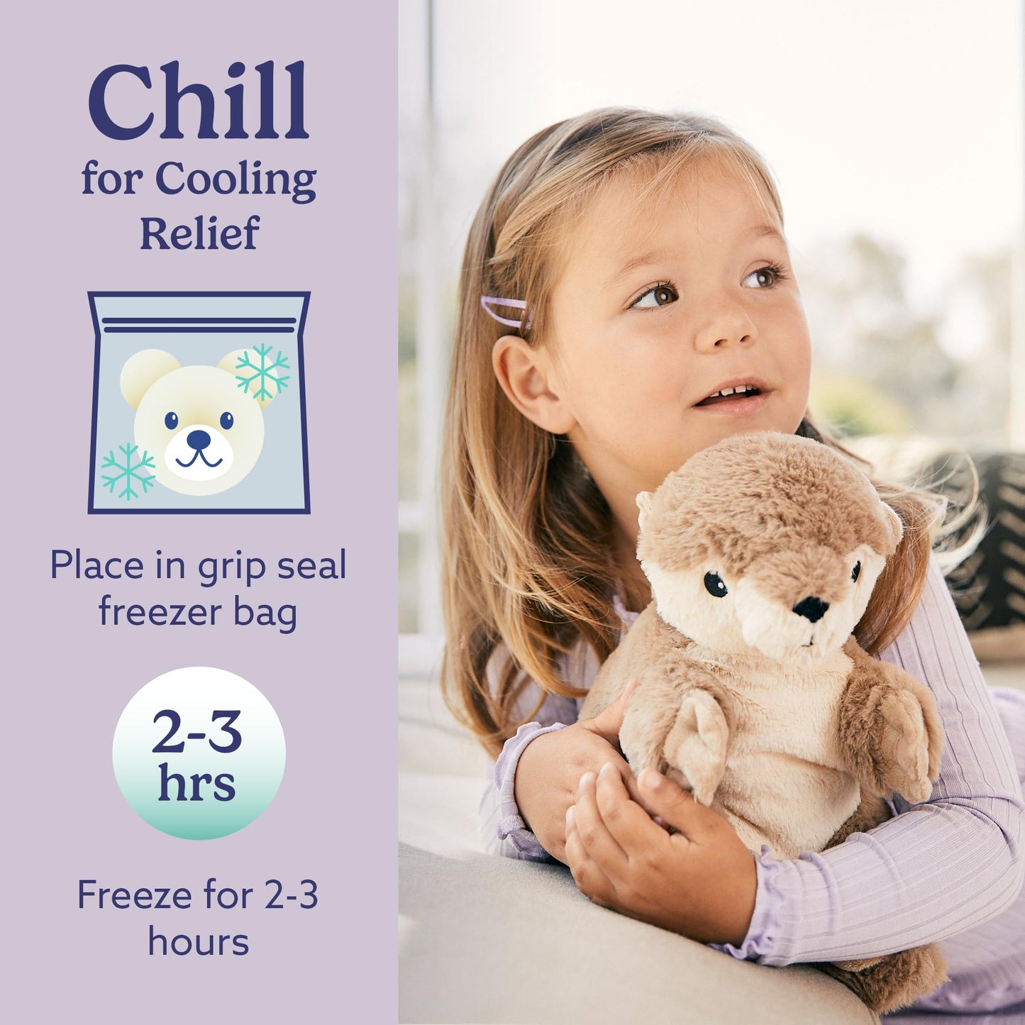 Warmies Junior Otter: Microwavable Weighted Plush for Warmth & Comfort