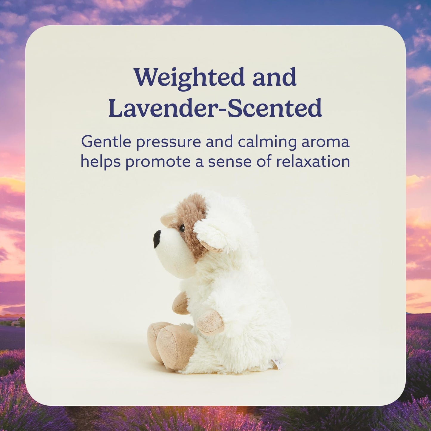 Warmies Puppy: Microwavable, Weighted Plush – Cozy Heatable Comfort Toy