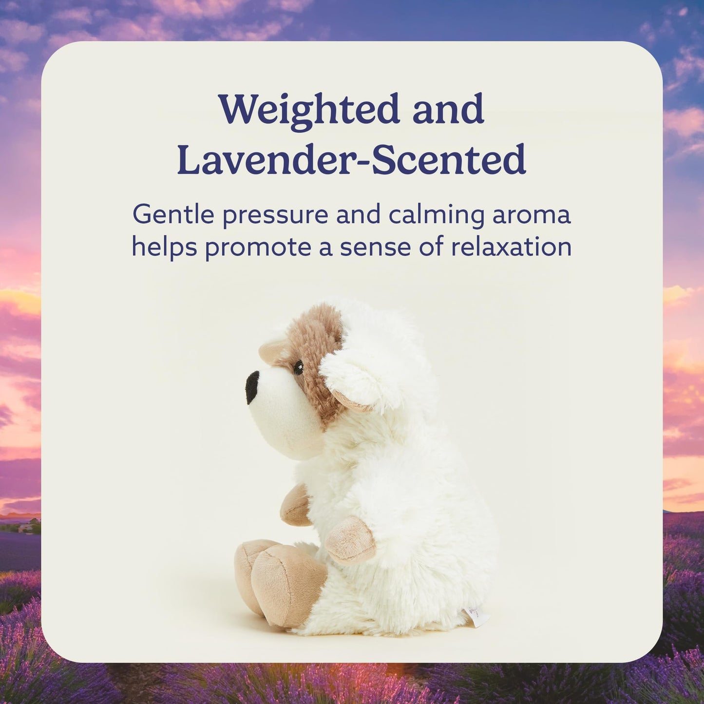 Warmies Junior Puppy: Microwavable & Weighted Plush Toy for Warmth, Comfort & Snuggles