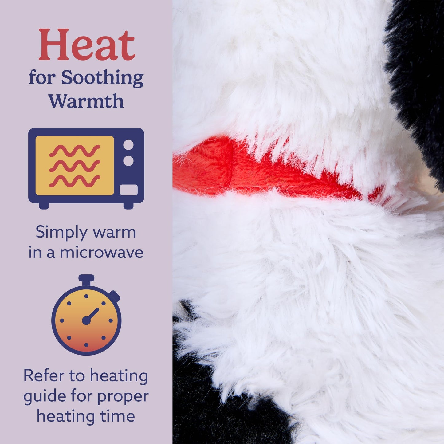 Warmies Red Heart Snoopy – Microwavable & Weighted Heated Plush